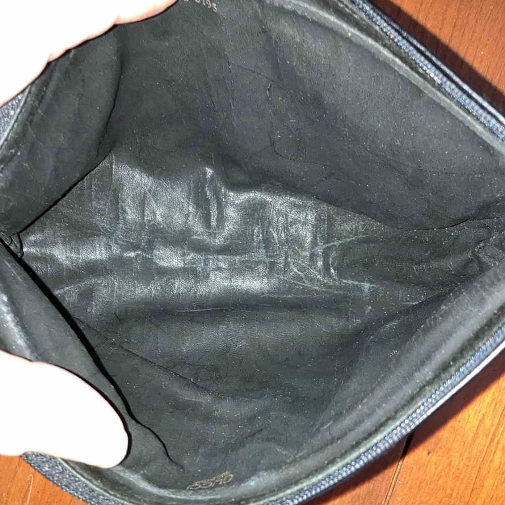 Gucci Black Leather cosmetic pouch Bag zippered 039580195 Italy - Picture 8 of 8